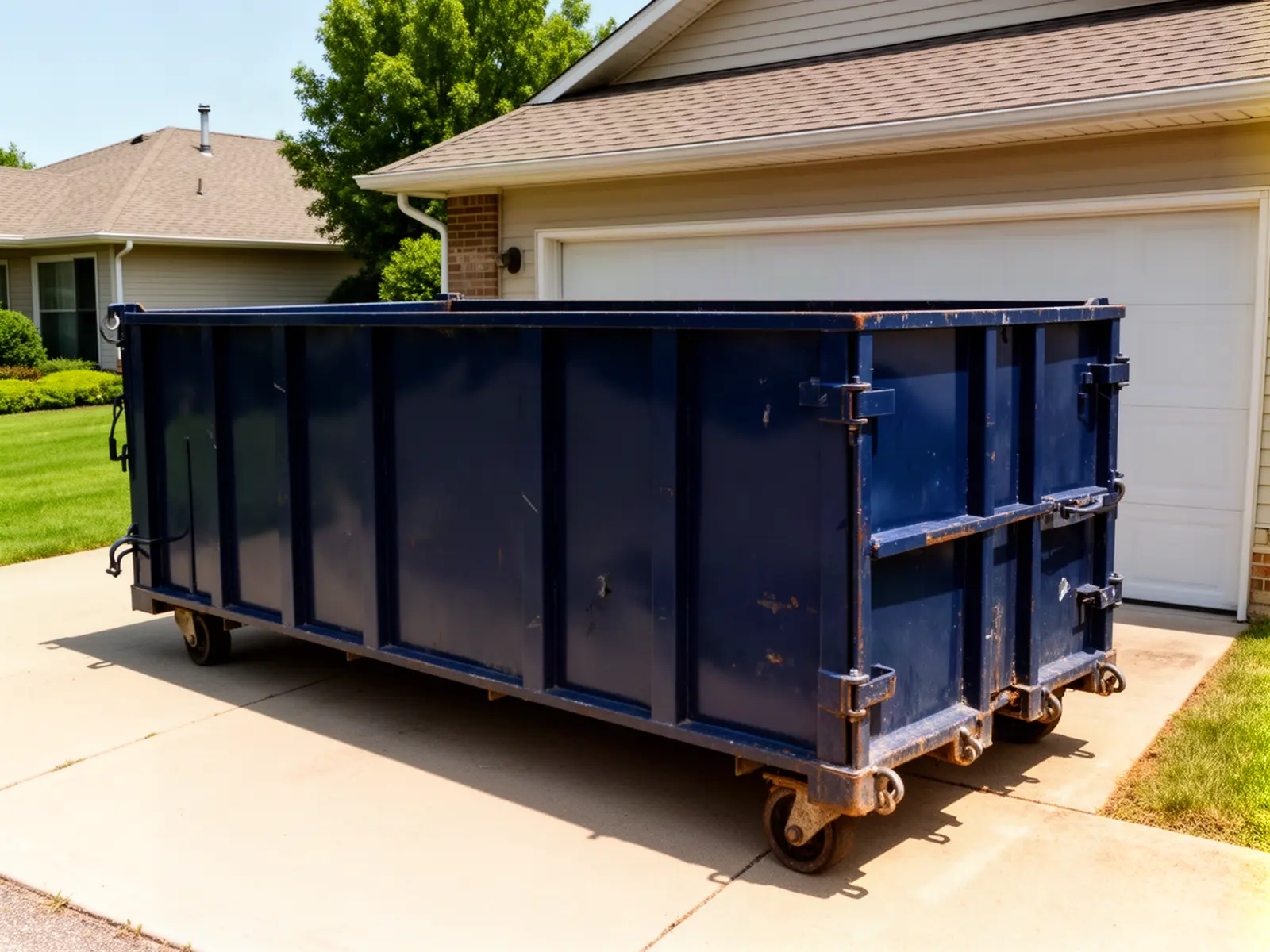 Roll-off dumpster from Herzog & Coles Container Rental in Dallas, TX
